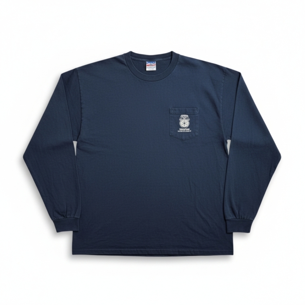 Union Made Teamsters Local 267 Long Sleeve Pocket Tee - Navy 2XL